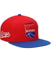 Men's Mitchell & Ness Red and Royal Sacramento Kings Hardwood Classics Snapback Hat