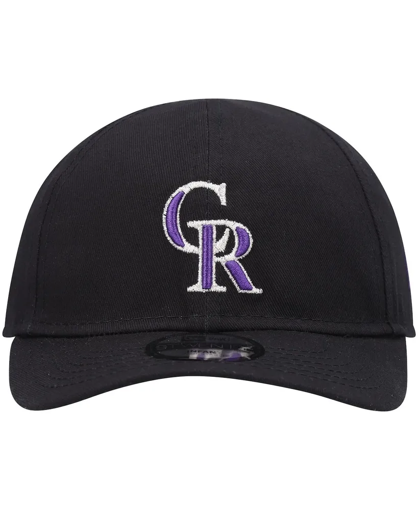 Newborn and Infant Unisex New Era Black Colorado Rockies My First 9Twenty Stretch Fit Hat