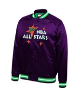 Men's Mitchell & Ness Purple 1995 Nba All-Star Game Lightweight Satin Full-Snap Jacket