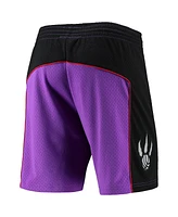 Men's Mitchell & Ness Purple Toronto Raptors Hardwood Classics Primary Logo Swingman Shorts