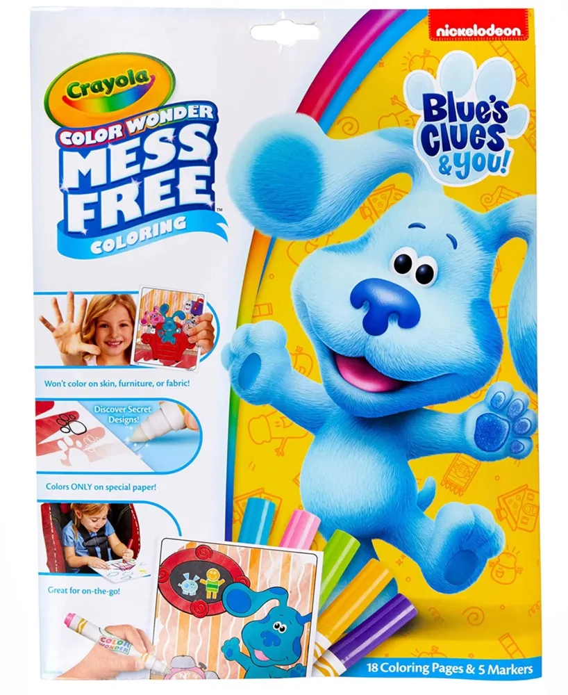 Crayola Mess Free Blues Clue Adventures 18 Pages of Fun Games Foldalope