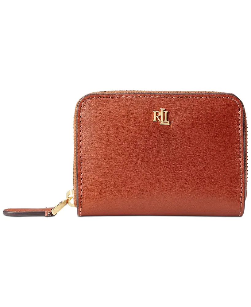 Lauren Ralph Lauren Women\'s Full-Grain Leather Small Zip Continental Wallet  | Westland Mall