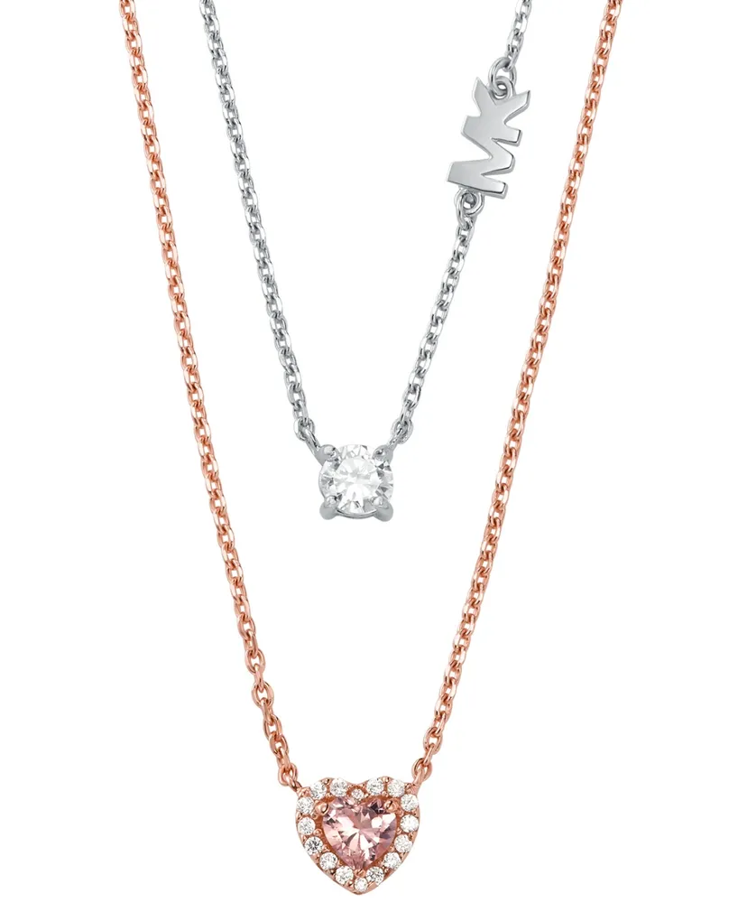 Michael Kors LOVE | Rose Gold Plated Necklace | Heart Pendant MKC1566AN791  - First Class Watches™ IRL