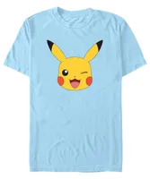 Men's Pokemon Pikachu Big Face Short Sleeve T-shirt