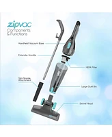ionvac ZipVac, 3-in-1 Corded Upright/Handheld Floor and Carpet Vacuum Cleaner