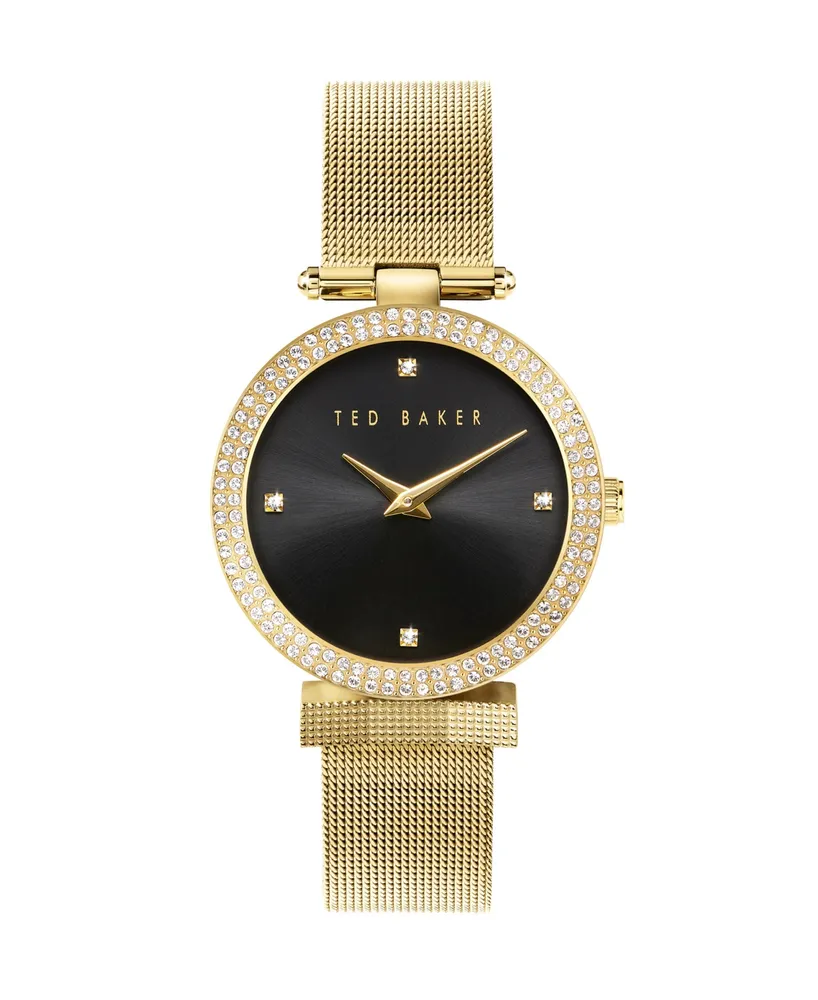 Ted Baker Women's Bow Gold-Tone Stainless Steel Mesh Watch 36mm - Gold