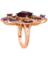 Le Vian Crazy Collection Multi-Gemstone Swirling Statement Ring (8-1/4 ct. t.w.) in 14k Rose Gold