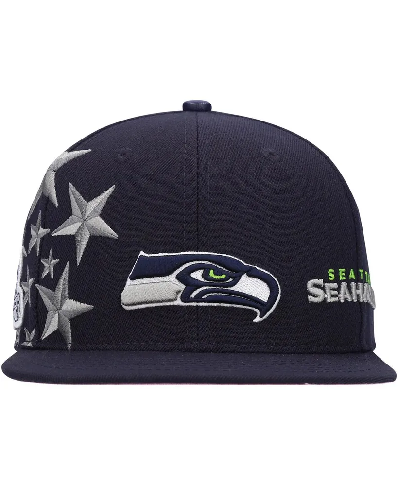 Men's Pro Standard Seattle Seahawks Navy Stars Snapback Hat