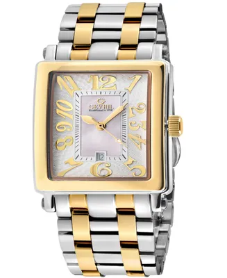 Gevril Women's Avenue of Americas Mini Swiss Quartz Two-Tone Stainless Steel Bracelet Watch 32mm