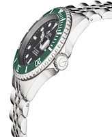 Gevril Men's Wall Street Swiss Automatic Silver-Tone Stainless Steel Bracelet Watch 43mm