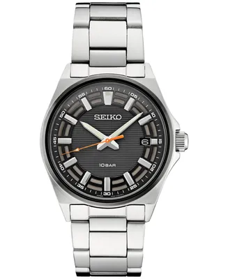 Seiko Men's Analog Essentials Stainless Steel Bracelet Watch 40mm