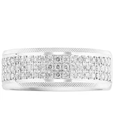 Effy Men's Diamond Pave Band (3/4 ct. t.w.) in 14k White Gold