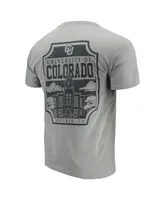 Men's Gray Colorado Buffaloes Comfort Colors Campus Icon T-shirt
