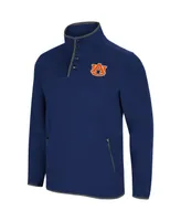 Men's Colosseum Navy Auburn Tigers Rebound Snap Pullover Jacket