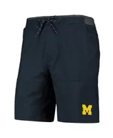 Men's Columbia Navy Michigan Wolverines Twisted Creek Omni-Shield Shorts