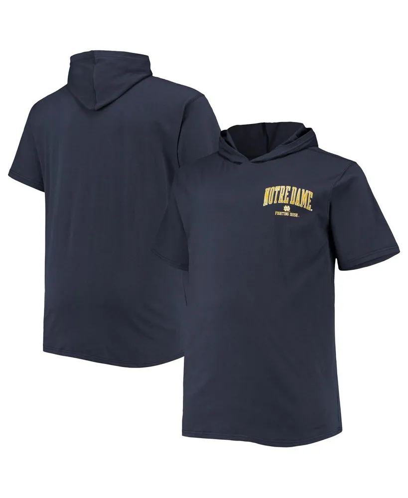 Men's Navy Notre Dame Fighting Irish Big and Tall Team Hoodie T-shirt