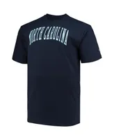 Men's Champion Navy North Carolina Tar Heels Big and Tall Arch Team Logo T-shirt