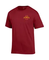 Men's Champion Cardinal Iowa State Cyclones Stack 2-Hit T-shirt