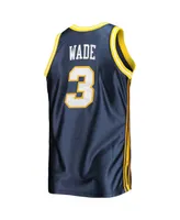 Men's Mitchell & Ness Dwyane Wade Navy Marquette Golden Eagles 2002-03 Authentic Throwback College Jersey