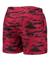 Men's Foco Cardinal Arkansas Razorbacks Island Palm Swim Trunks