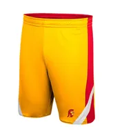 Men's Colosseum Cardinal and Gold Usc Trojans Am I Wrong Reversible Shorts