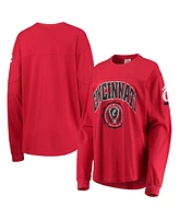 Women's Pressbox Red Cincinnati Bearcats Edith Long Sleeve T-shirt