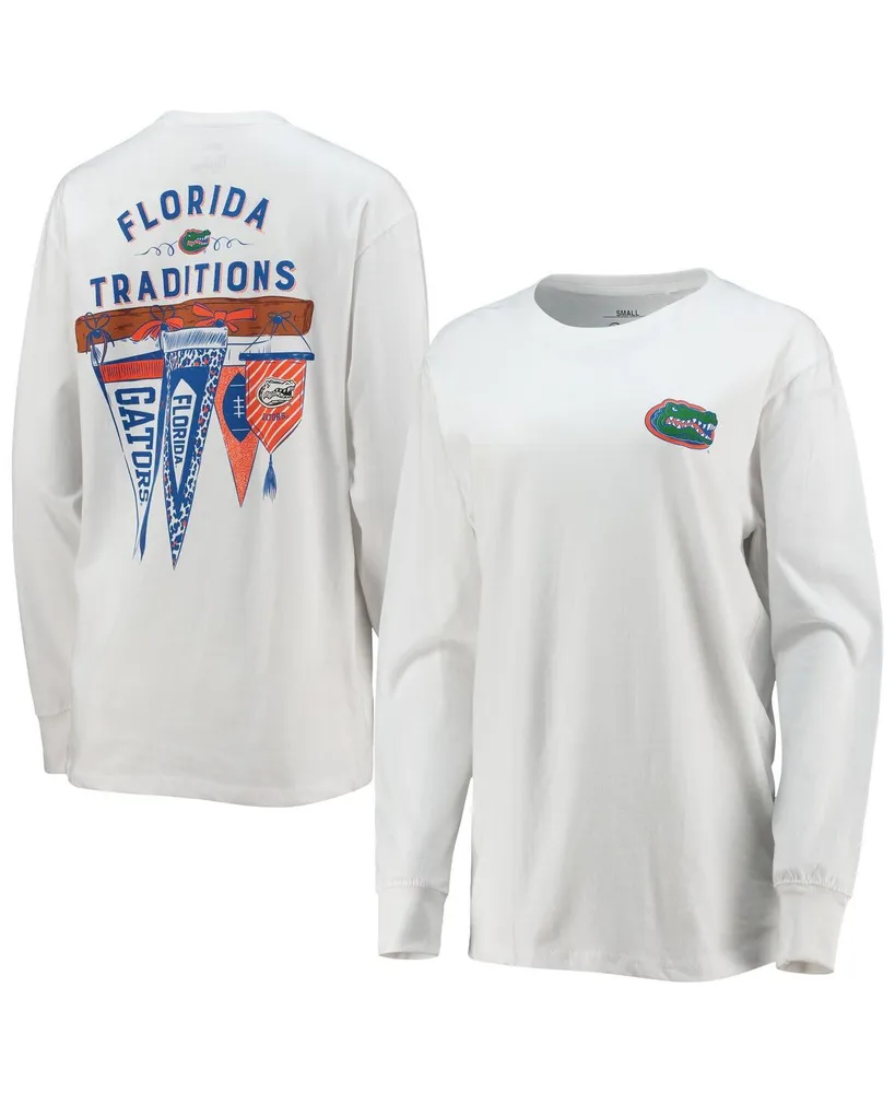 Women's Pressbox Royal Florida Gators Arch Poncho T-Shirt Size: Small