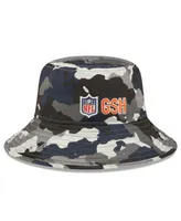 Men's New Era Camo Chicago Bears 2022 Nfl Training Camp Official Script Bucket Hat