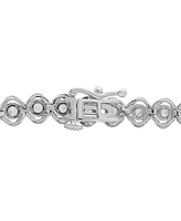 Diamond Twist Link Tennis Bracelet (1 ct. t.w.) 10k White or Yellow Gold, Created for Macy's