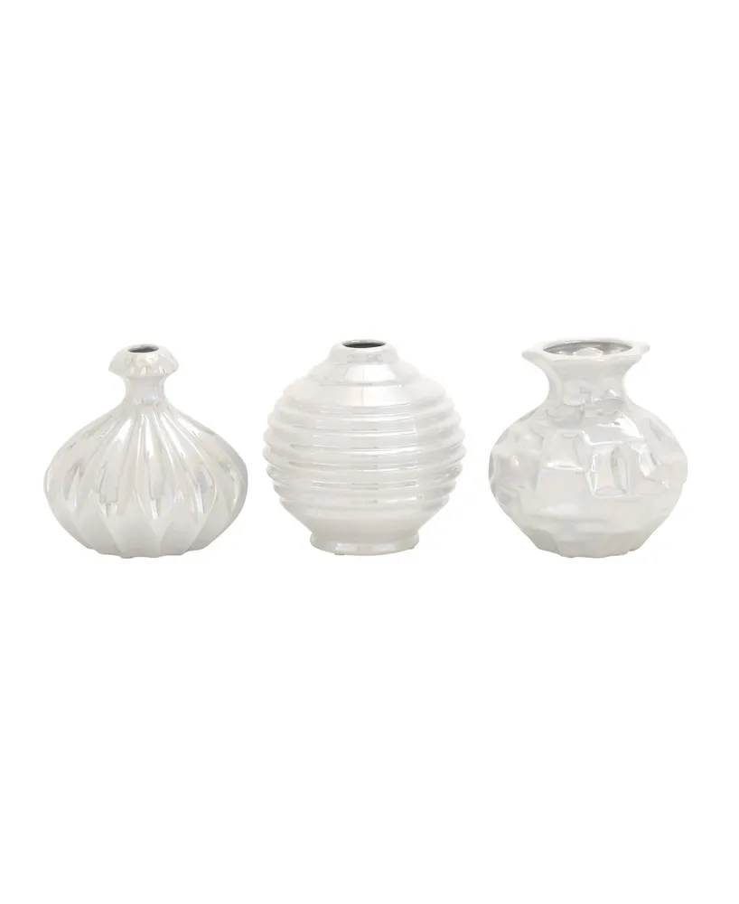 Ceramic Modern 3 Piece Vase Set