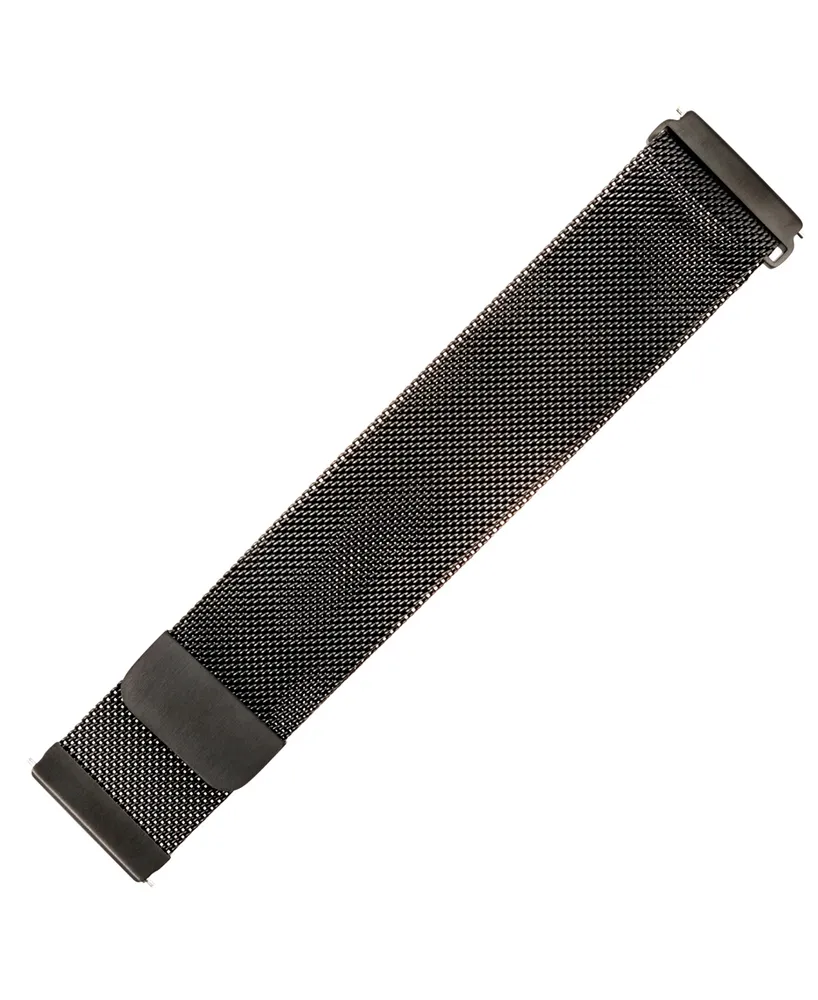 WITHit Black Stainless Steel Mesh Band Compatible with the Fitbit Versa and Fitbit Versa 2