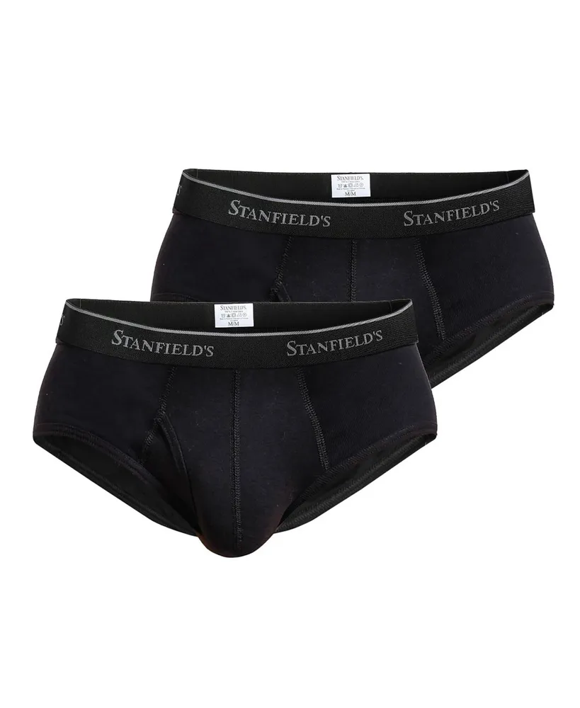 Stanfield's Premium Cotton Men's 2 Pack Boxer Brief Underwear, Plus