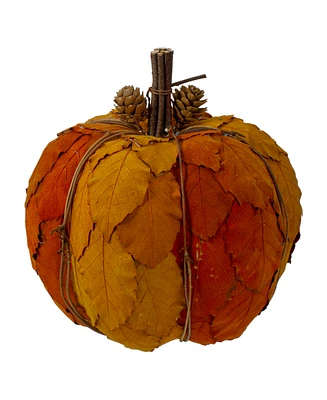 Fall Harvest Tabletop Pumpkin, 7.5"
