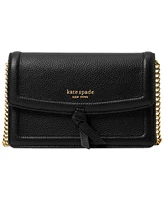 Kate Spade New York Knott Pebbled Leather Flap Crossbody