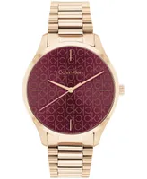 Calvin Klein Women's Carnation Gold-Tone Stainless Steel Bracelet Watch 35mm