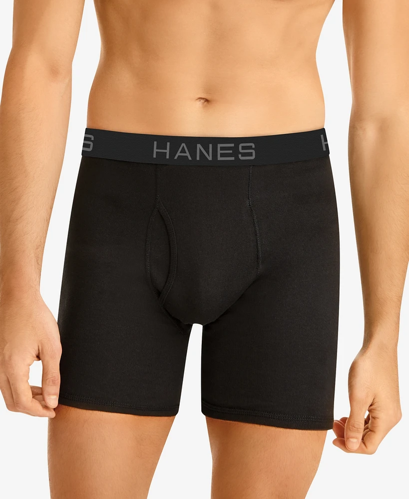 Hanes Men's ComfortSoft 6-Pk. Moisture-Wicking Boxer Briefs