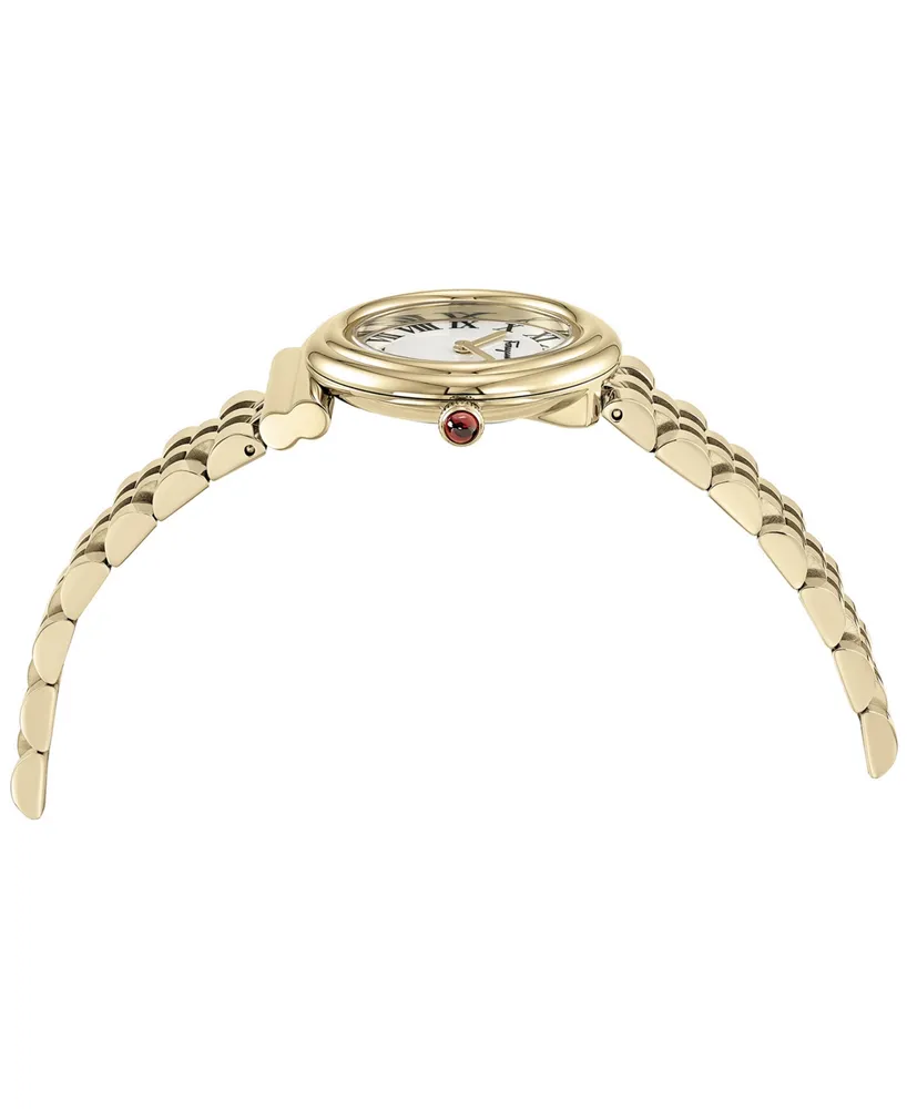 Salvatore Ferragamo Women's Swiss Gancini Gold Ion-Plated Bracelet Watch 28mm