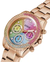 Guess Women's Quartz Rose Gold-Tone Stainless Steel Bracelet Watch 38mm - Rose Gold