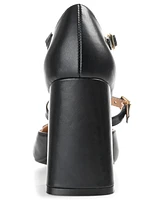 Journee Collection Women's Isadorah Double Strap Heels