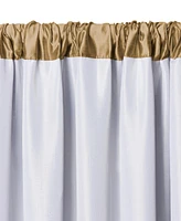 Elrene Home Fashions Versailles Faux Silk Blackout Window Curtain