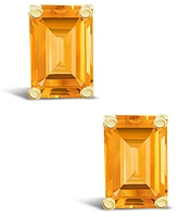 Citrine (1-1/10 ct. t.w.) Stud Earrings 14K Yellow Gold or White