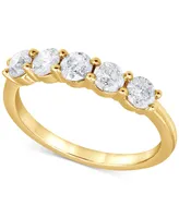 Diamond Five Stone Band (1 ct. t.w.) in 14k Gold