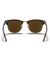 Ray-Ban Unisex Sunglasses, RB3016 Clubmaster Mineral Flash Lenses