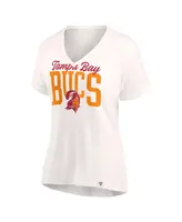 Women's Fanatics Oatmeal Tampa Bay Buccaneers Motivating Force V-Neck T-shirt