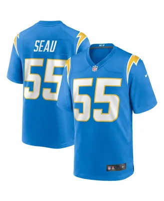 Men's Nike Junior Seau Powder Blue Los Angeles Chargers Game Retired Player Jersey