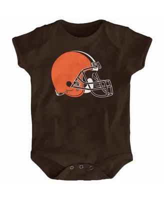 Newborn Boys and Girls Cleveland Browns Team Logo Bodysuit