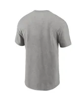 Men's Nike Heathered Gray Cleveland Browns Primary Logo T-shirt