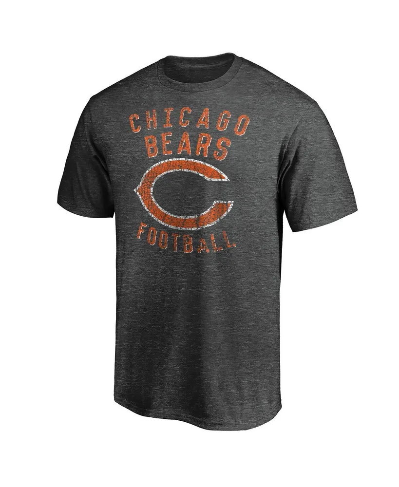 Men's Majestic Heathered Charcoal Chicago Bears Showtime Logo T-shirt