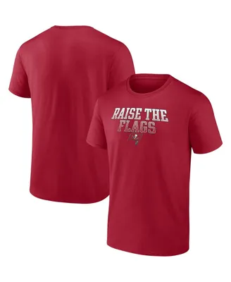 Men's Fanatics Red Tampa Bay Buccaneers Raise the Flags Heavy Hitter T-shirt