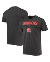 Men's '47 Charcoal Cleveland Browns Dark Ops Super Rival T-shirt